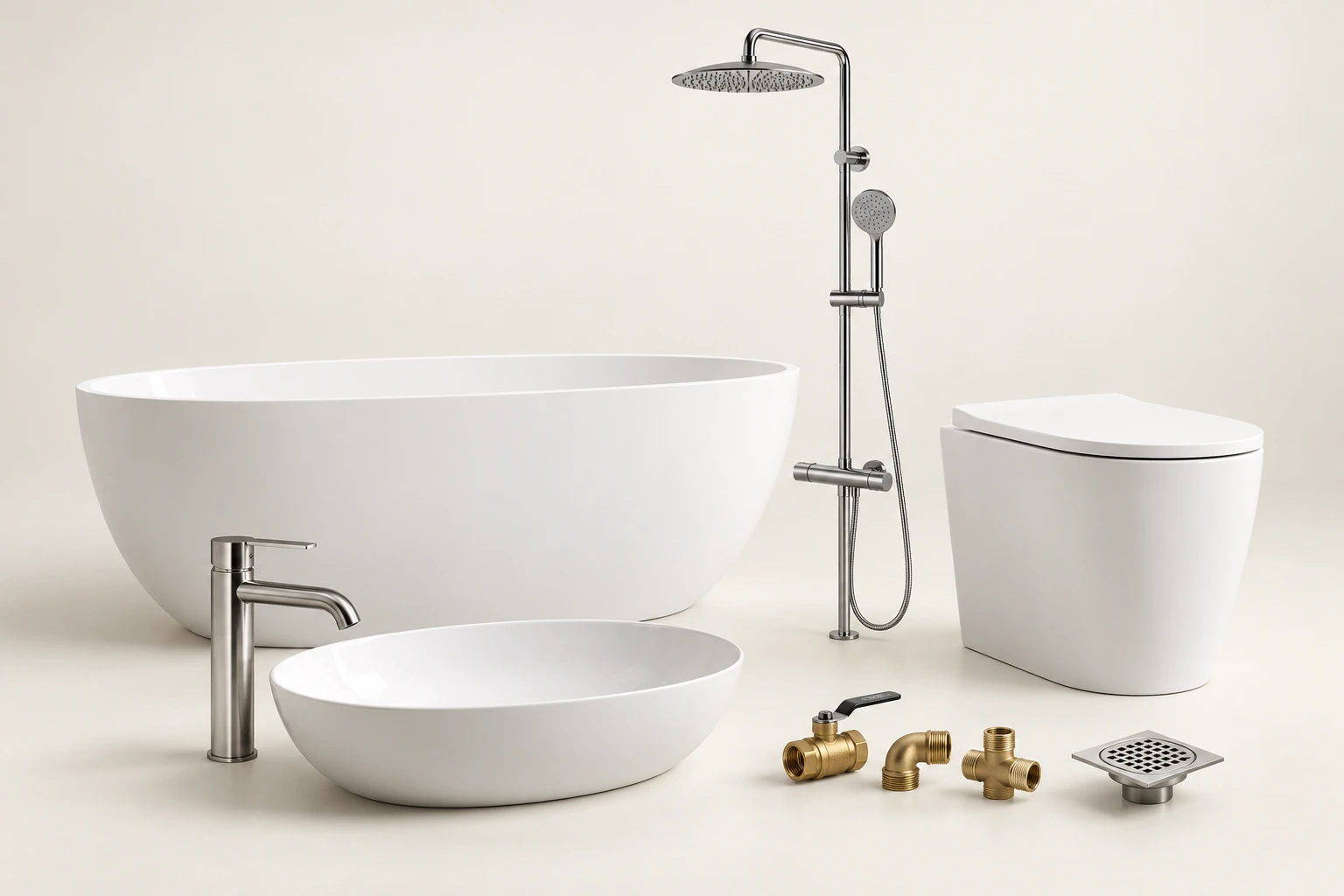 Concept overview of sanitary ware and plumbing products
